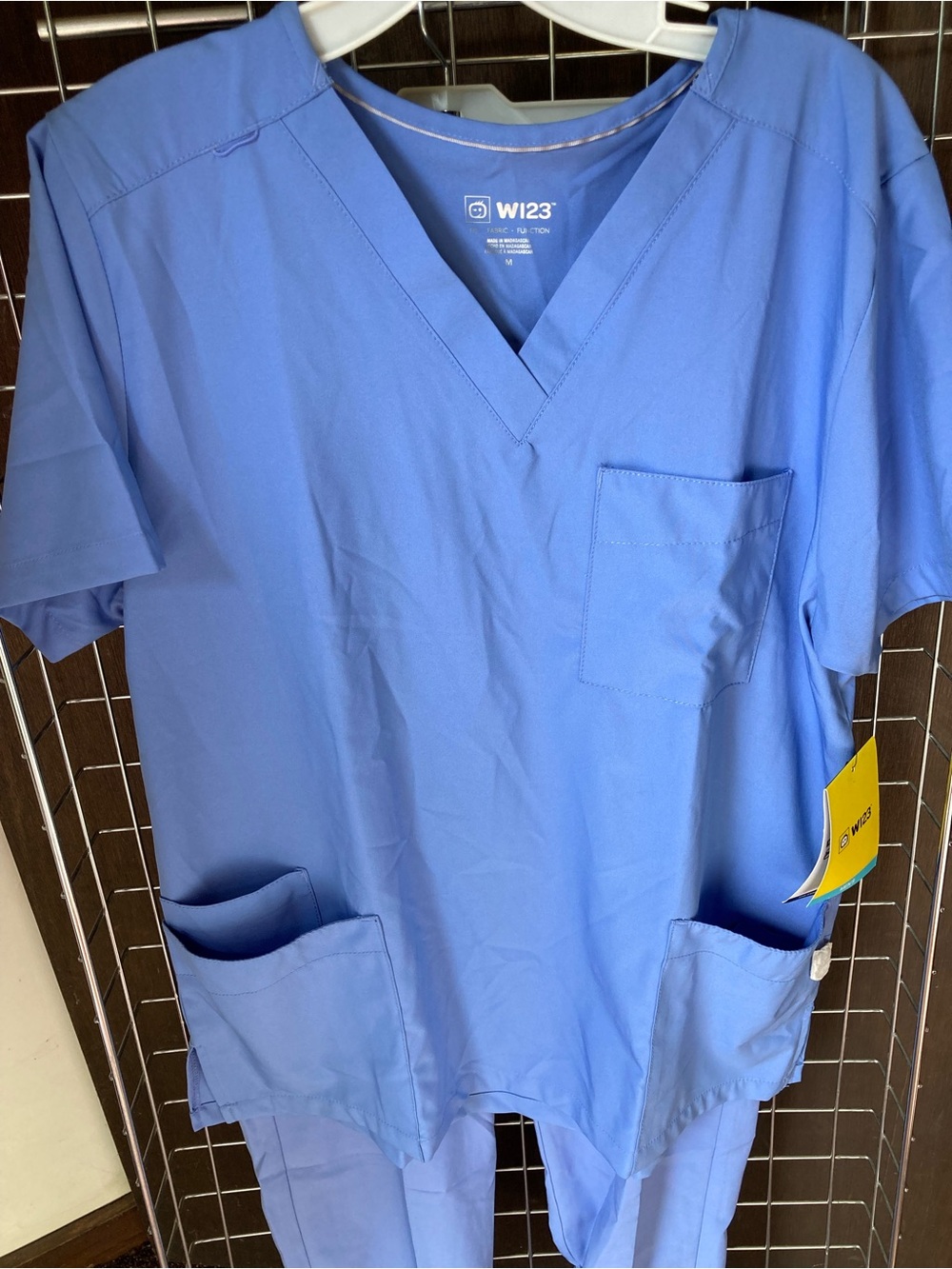 Men’s Ceil Blue W123 Medical Scrub Set Med
